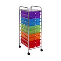 10 Drawer Rolling Storage Cart I9379