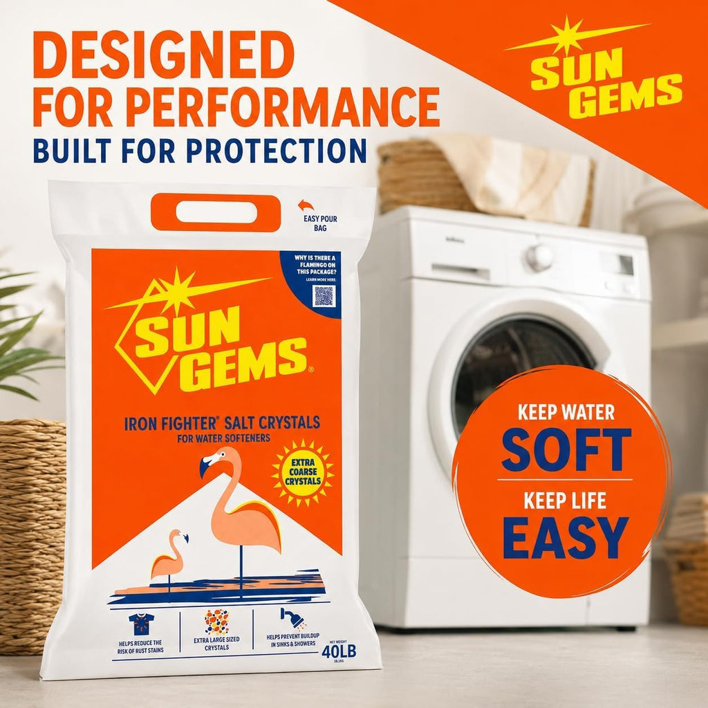Water Softener Salt Crystals 40 lb Extra Coarse H7830