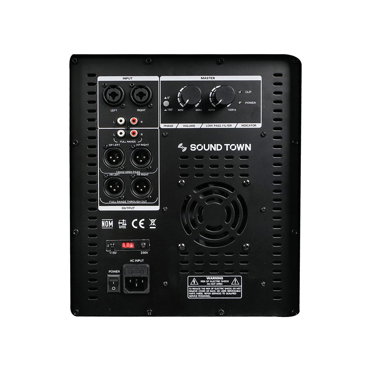 18" 2400W Powered Subwoofer A396201