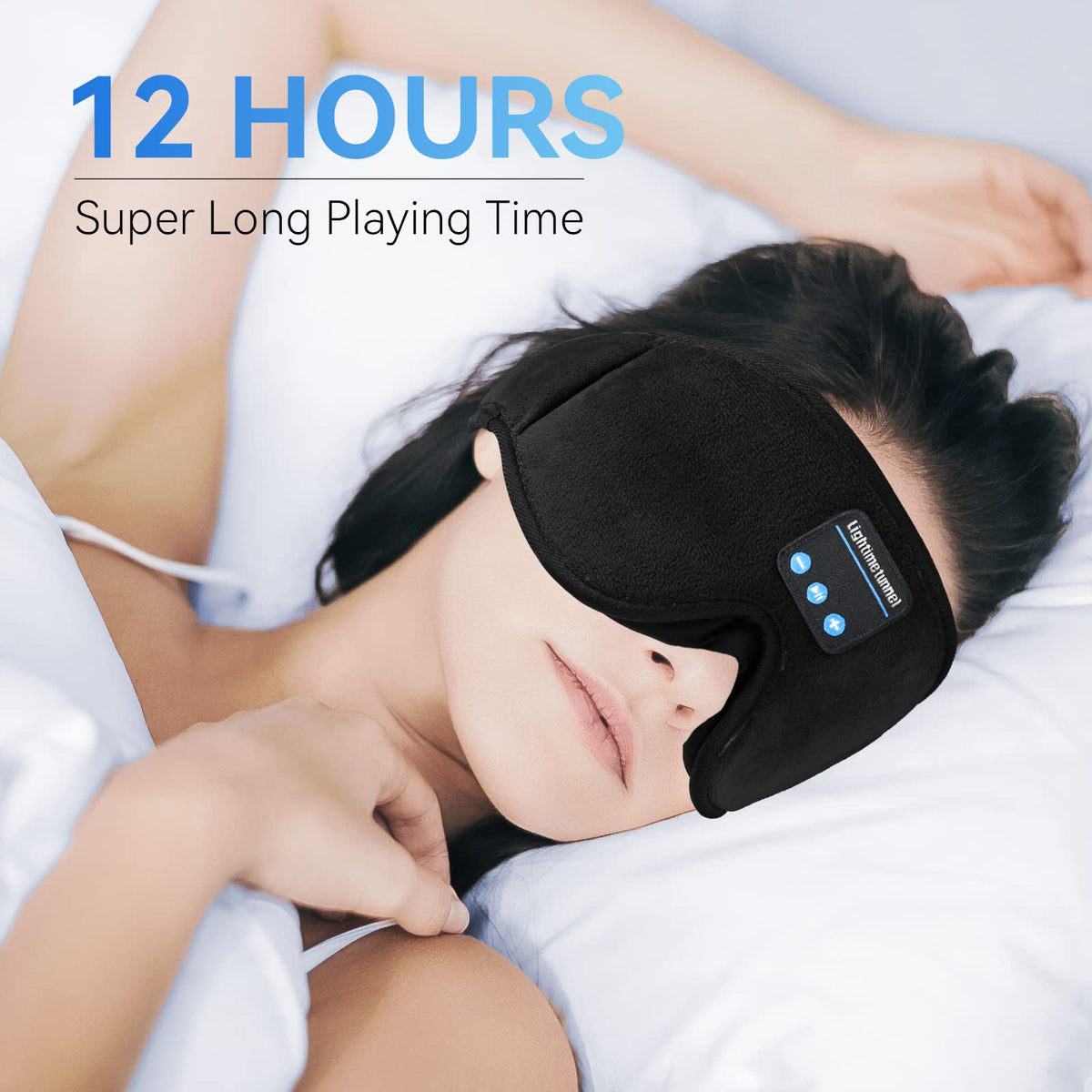 Bluetooth 5.0 Wireless 3D Eye Mask Sleep Headphones V3227
