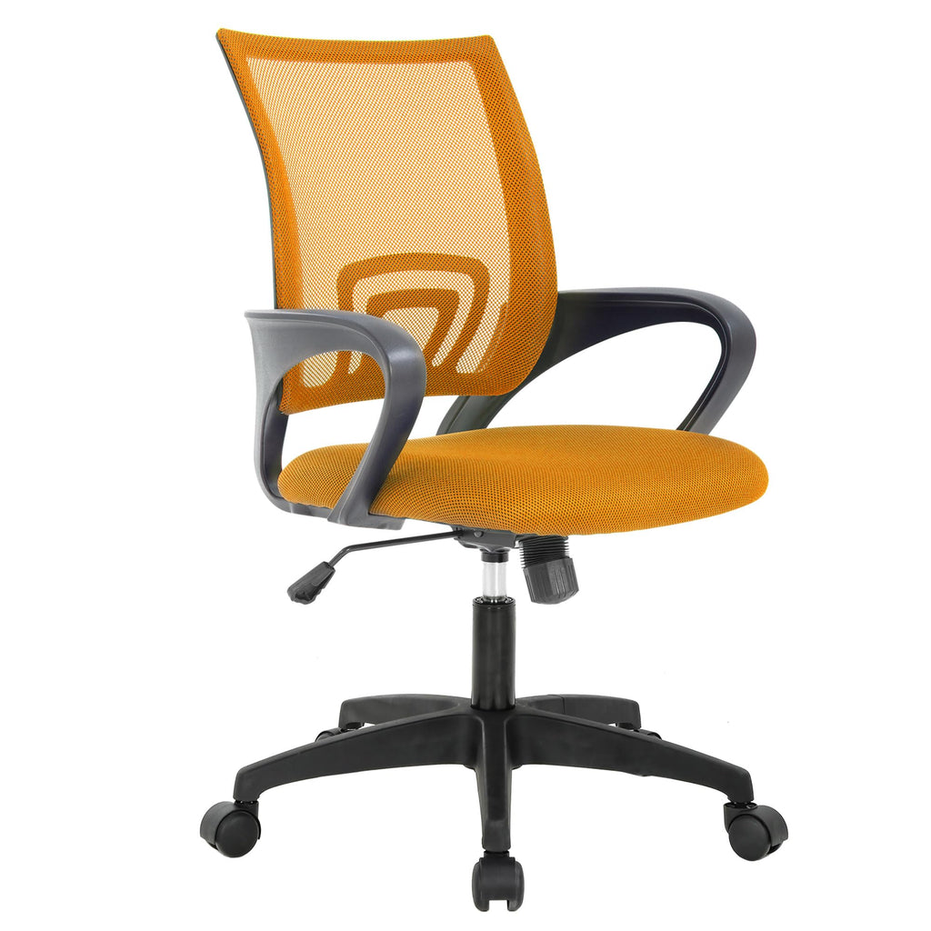 Orange Mesh Ergonomic Office Chair with Lumbar Support B328