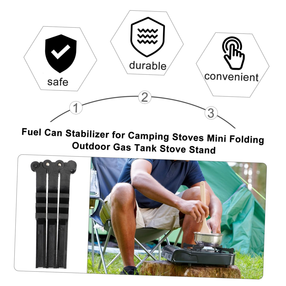 Camping Gas Tank Stand Tripod Stabilizer T647