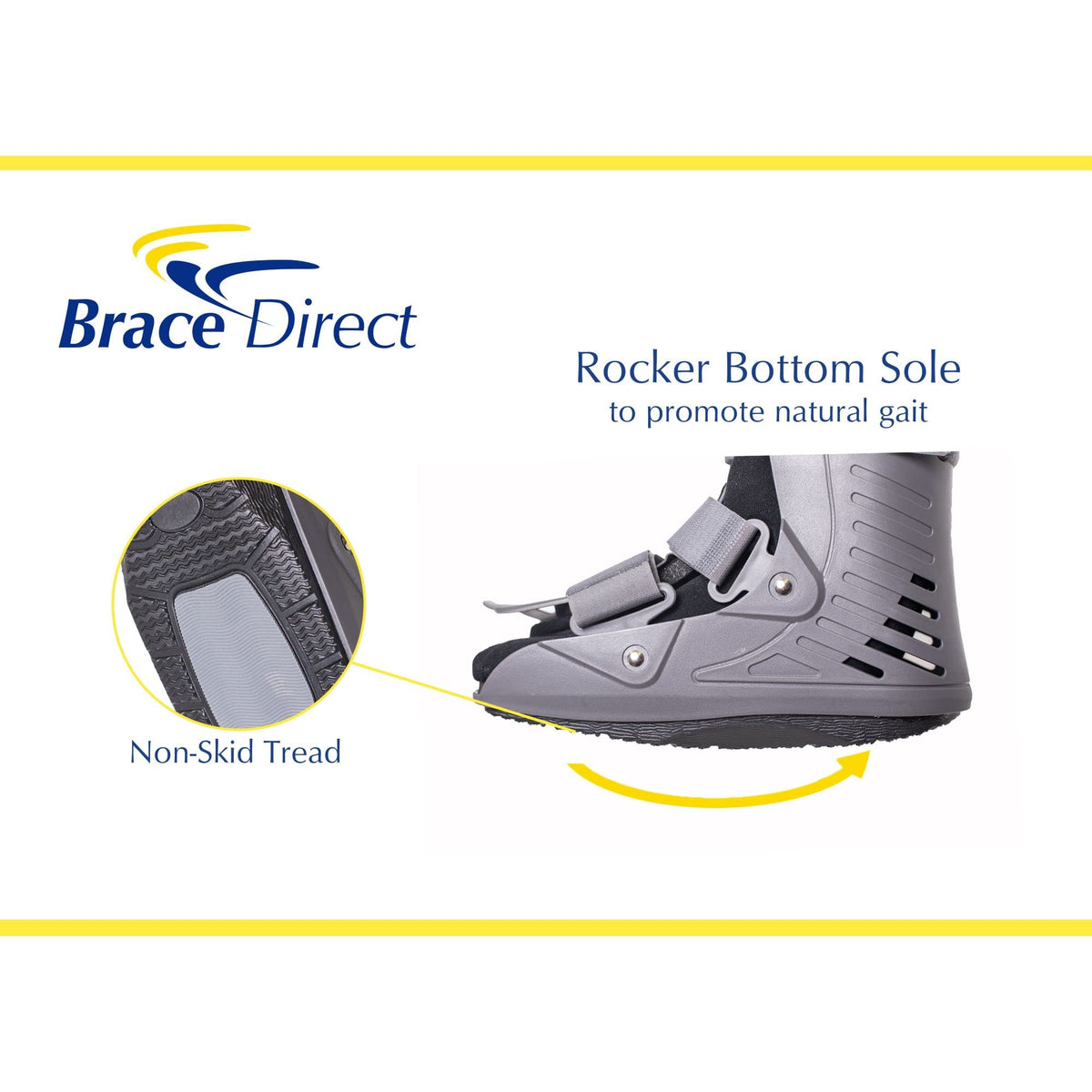 Ultra Light Short Full Shell Walking Boot + Reusable Ankle & Foot Ice Pack K2530