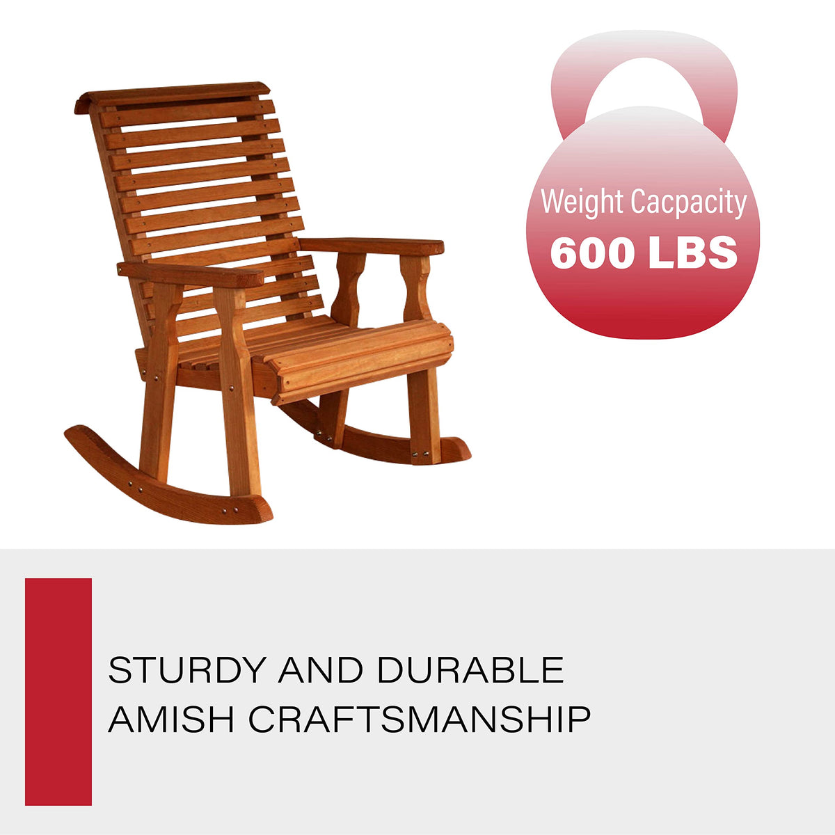 Cedar Stain Pressure Treated Rocking Chair L4267