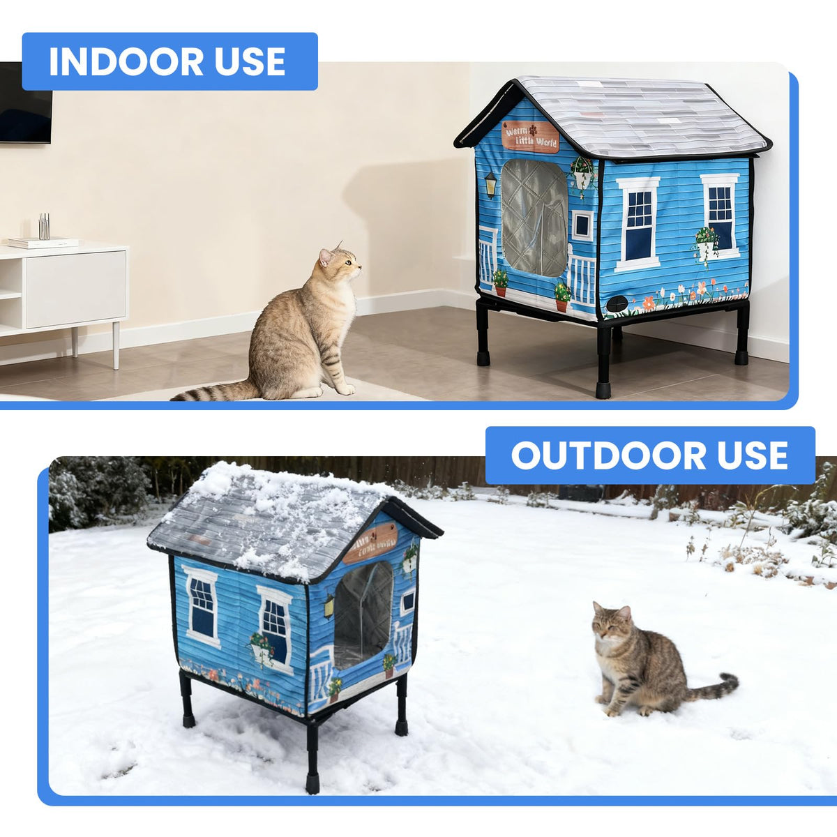 Heated Cat House with Dual Escape Doors T613247