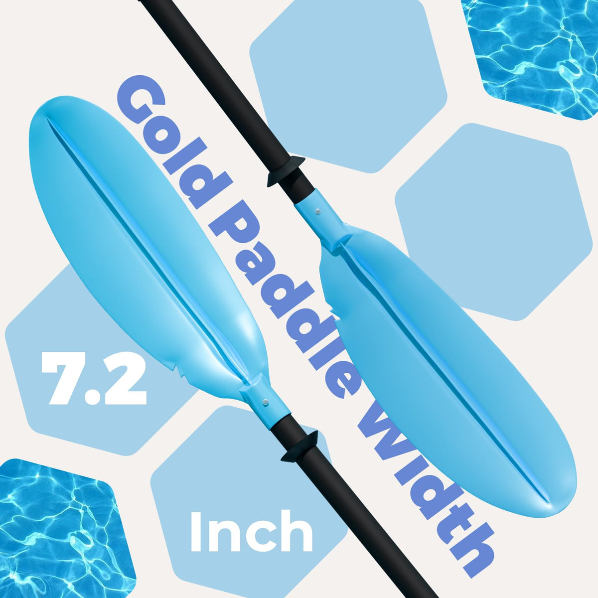 96 Inches Aluminum Alloy Kayak Paddle J181569