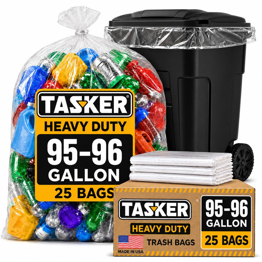 95-100 Gallon Clear Heavy Duty Trash Bags K254