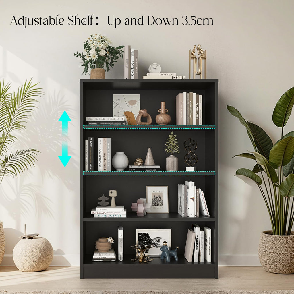 48 Inch 4-Shelf Wood Bookcase N167