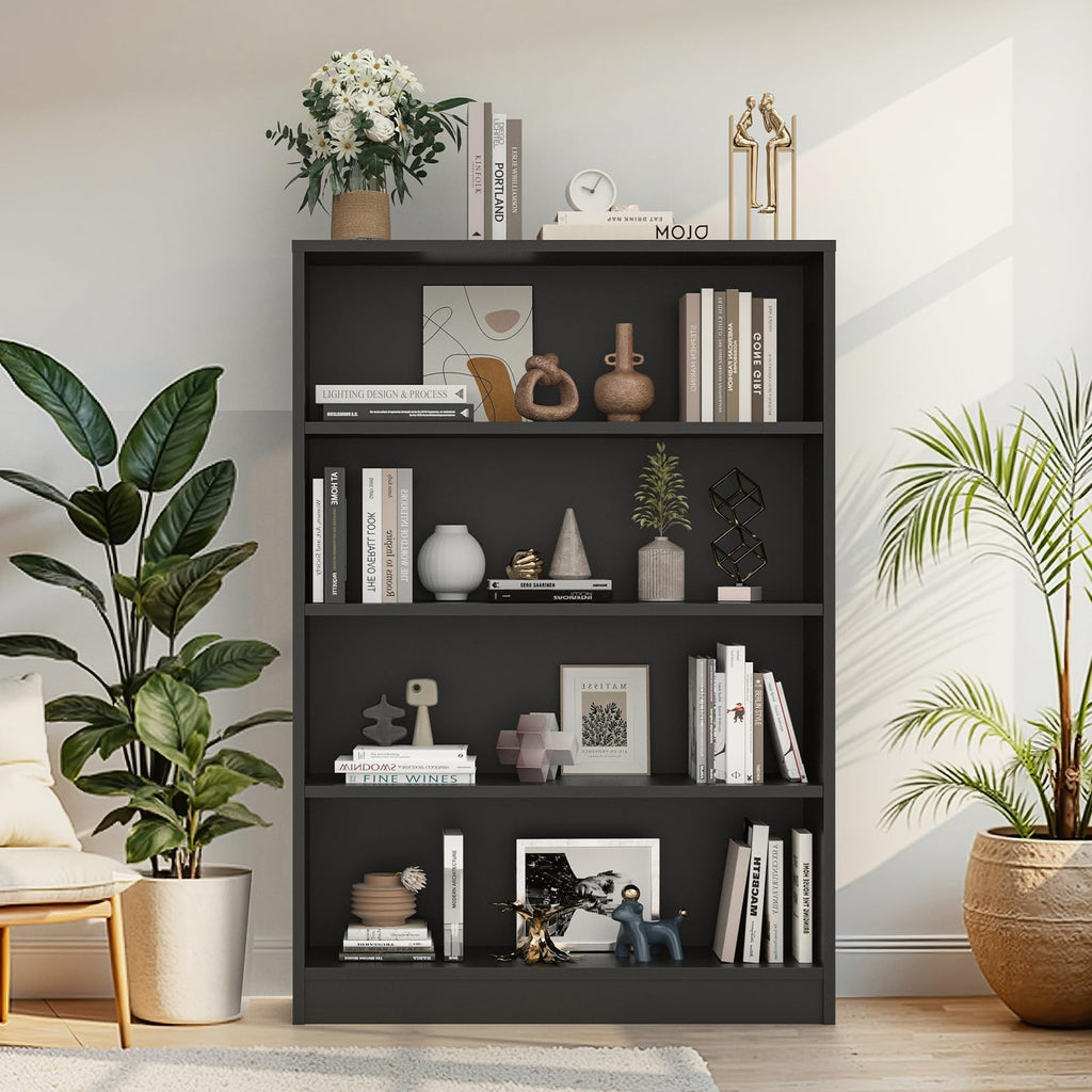 48 Inch 4-Shelf Wood Bookcase N167