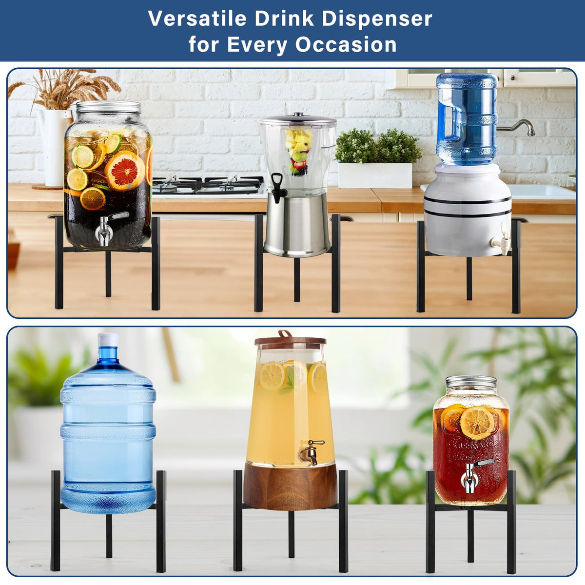 Adjustable Beverage Water Jug Stand Y6092