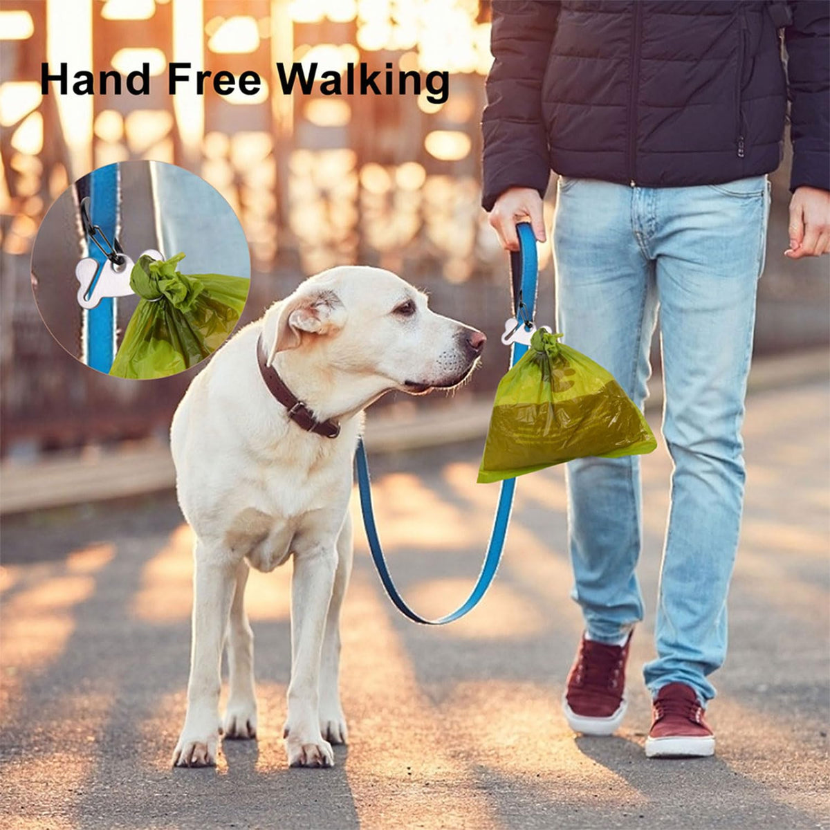 Dog Poop Bag Holder Leash Clip Dispenser S608149