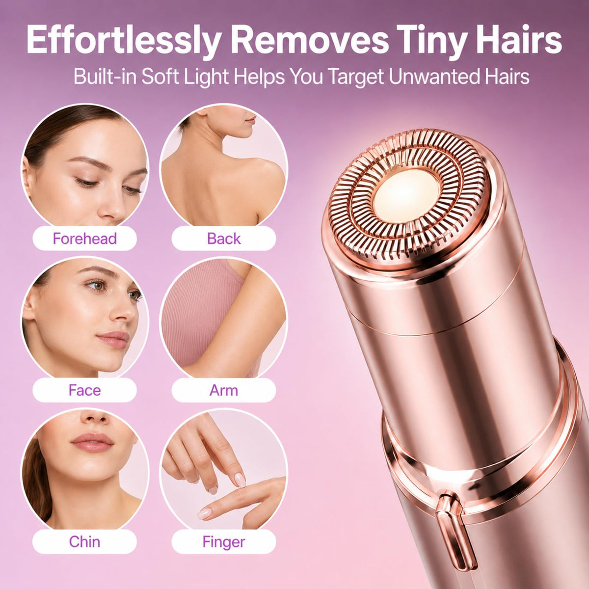 Facial Hair Remover Mini Portable Electric Razor Shaver B27988