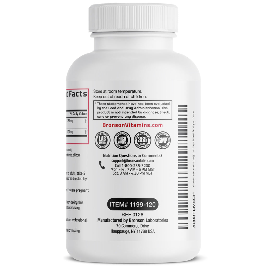Beet Root L-Arginine 120 Capsules T4165