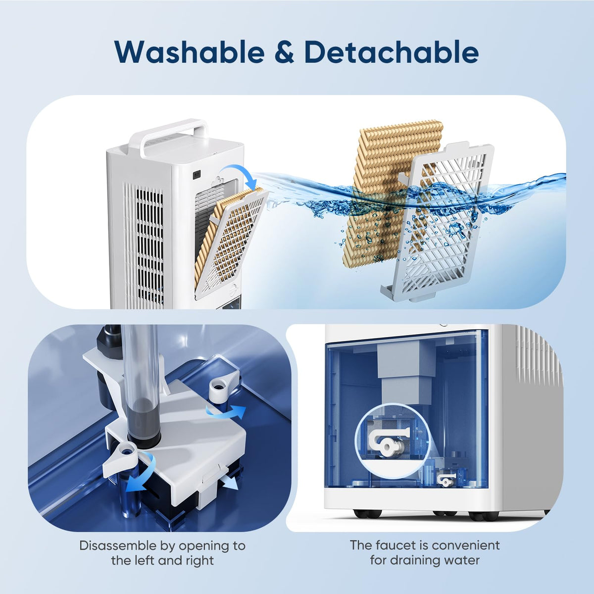 Portable 4-IN-1 Evaporative Air Cooler 3-Gal P673