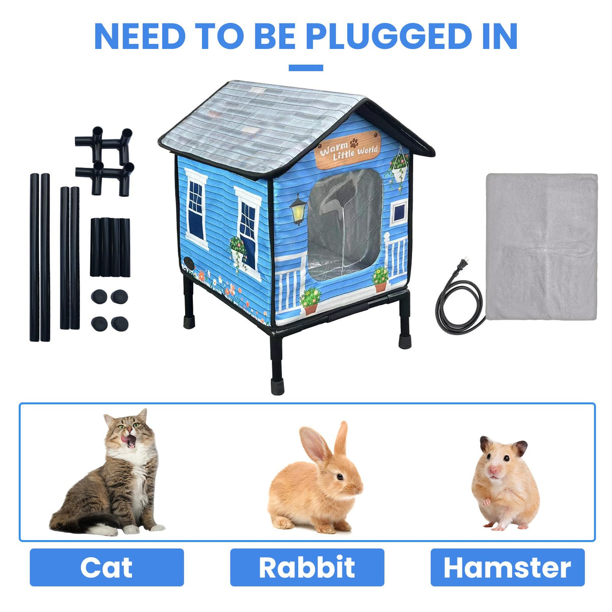 Heated Cat House with Dual Escape Doors T613247