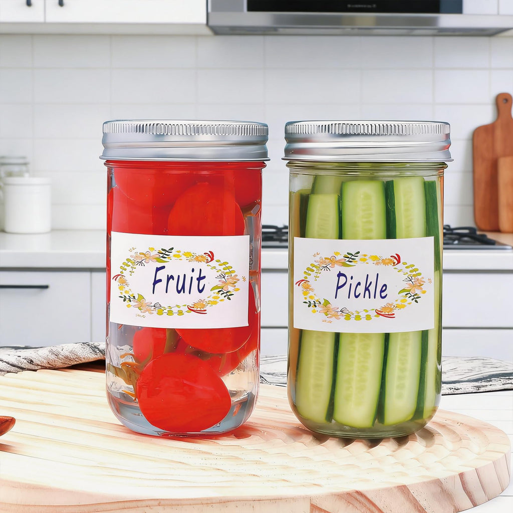 24 Pack 12 oz Mason Jars with Lids C95734