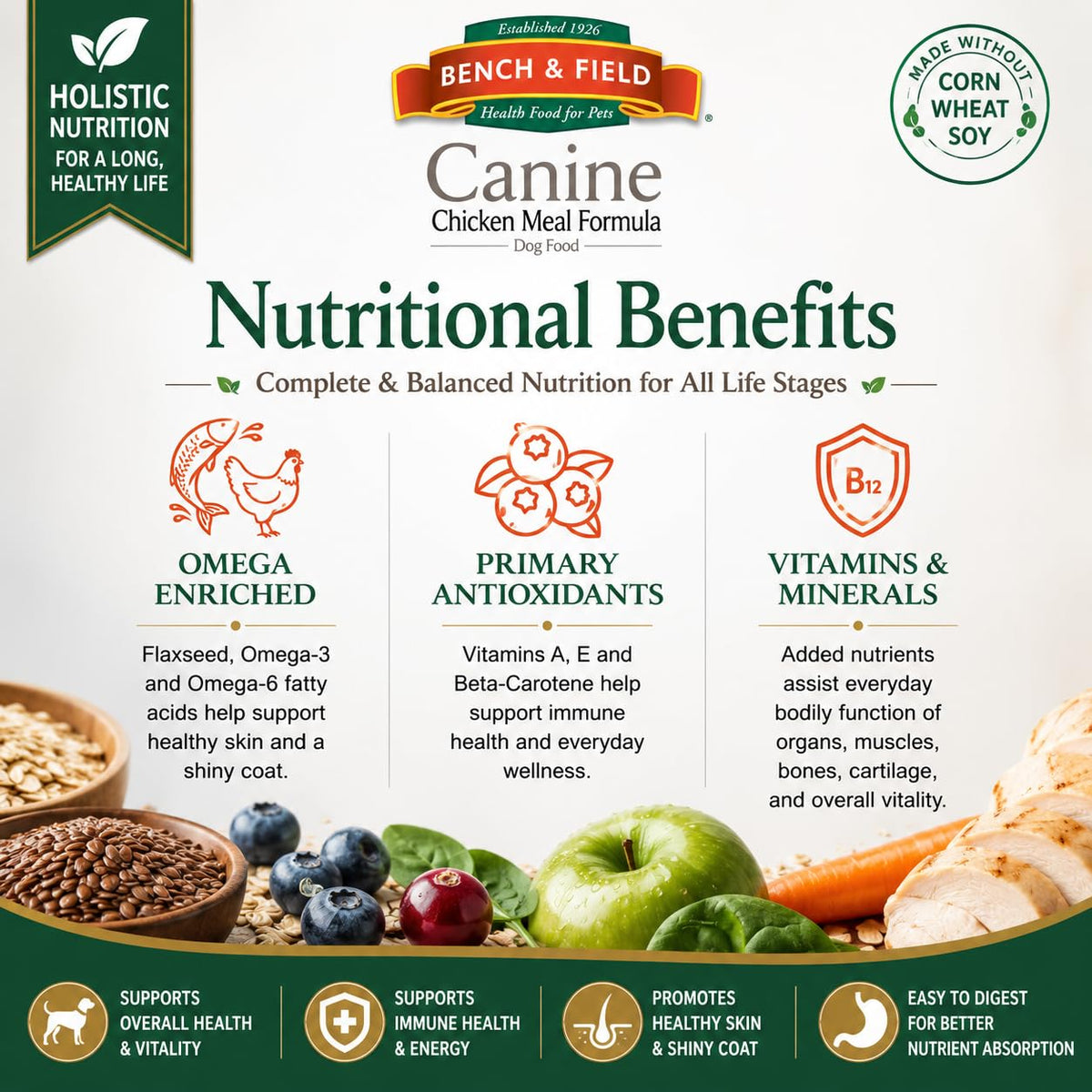 Chicken Meal & Brown Rice Dry Dog Food 6.6 lb F798522