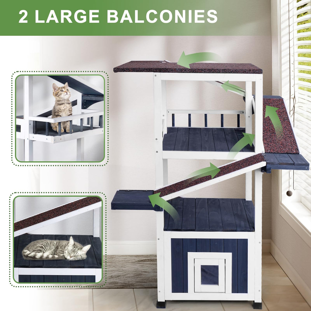 Weatherproof Outdoor Cat Tree S908425