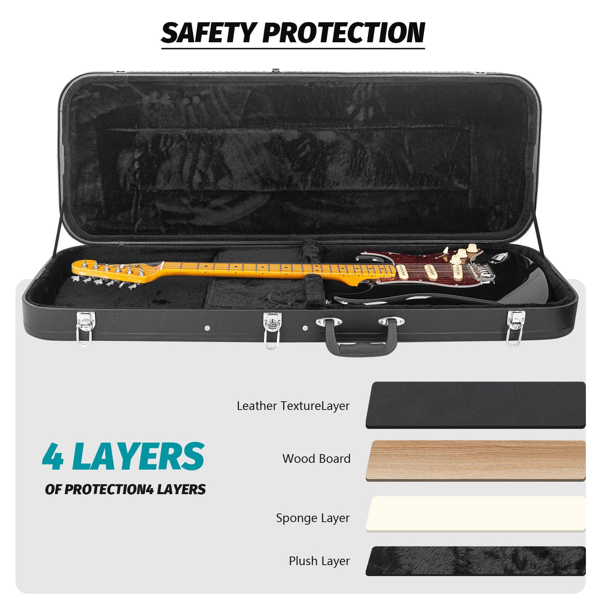 39-Inch Electric Guitar Hard Shell Case X119