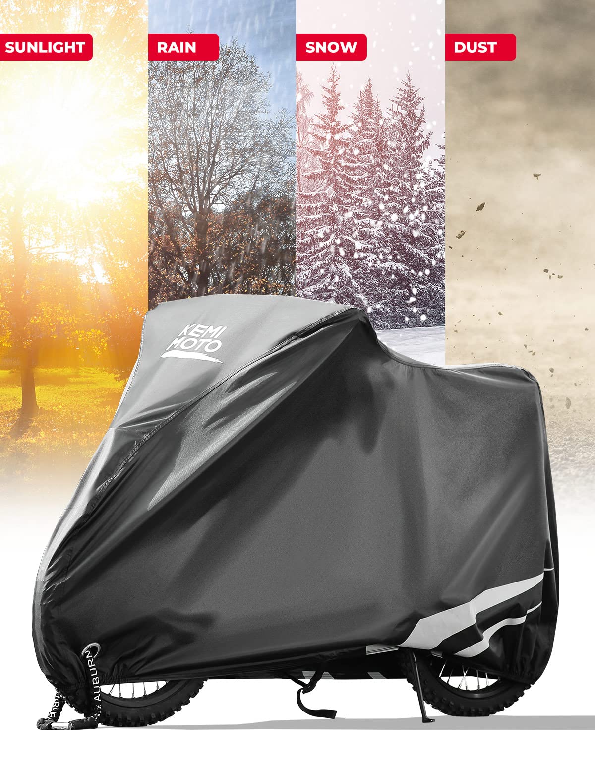Heavy Duty 420D Waterproof Motorcycle Cover C16578