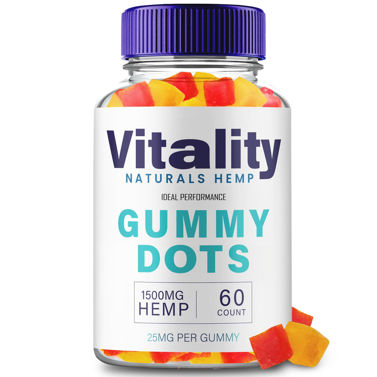 Hemp Gummies with Hemp Seeds Organic Extract 60 Gummies E96865