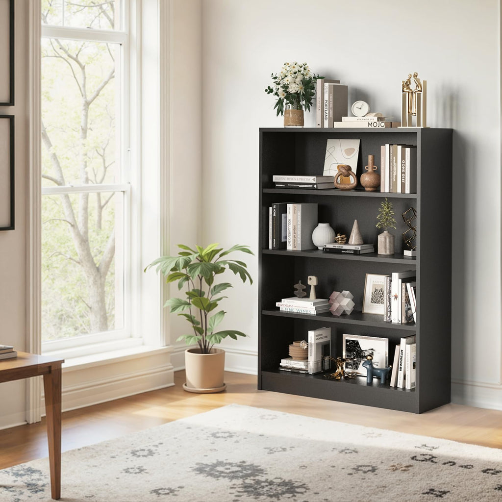 48 Inch 4-Shelf Wood Bookcase N167