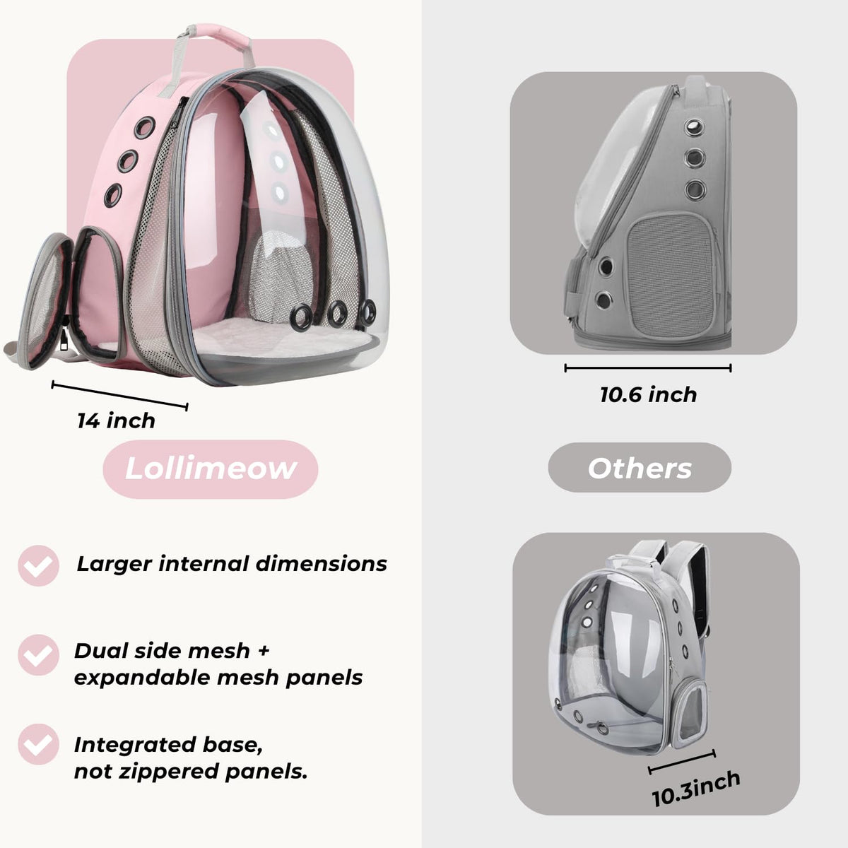 Expandable Cat Carrier Backpack Z54630