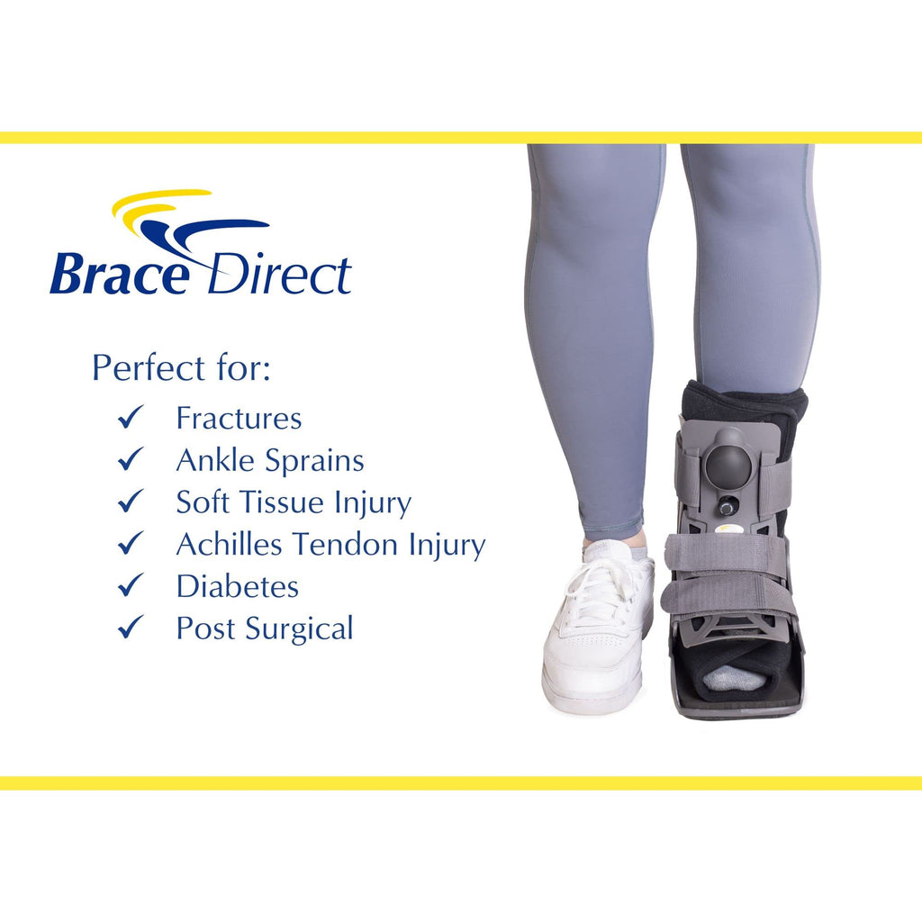 Ultra Light Short Full Shell Walking Boot + Reusable Ankle & Foot Ice Pack K2530