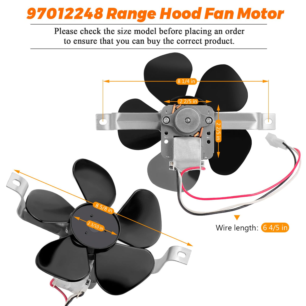 Range Hood Fan Motor E977