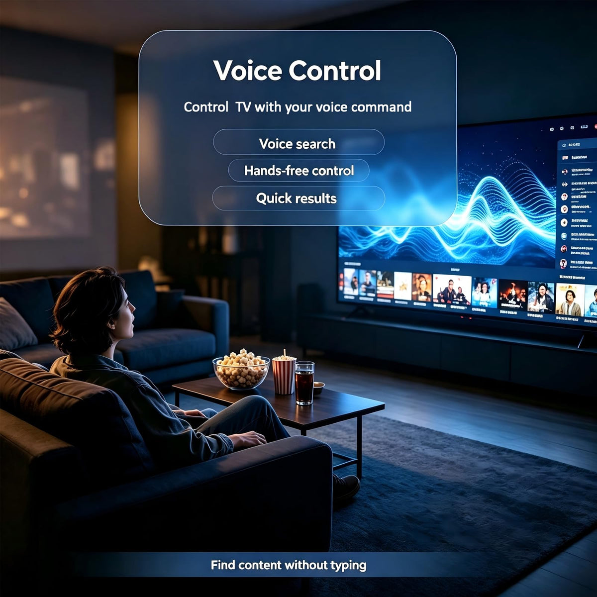 Replacement Remote for Smart TV V6335
