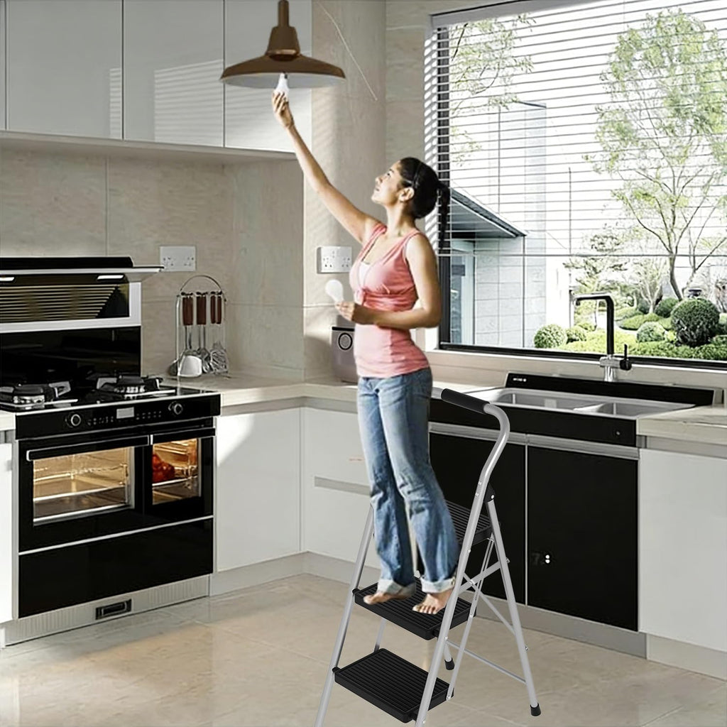 3 Step Folding Anti Slip Step Stool 330lbs W85309