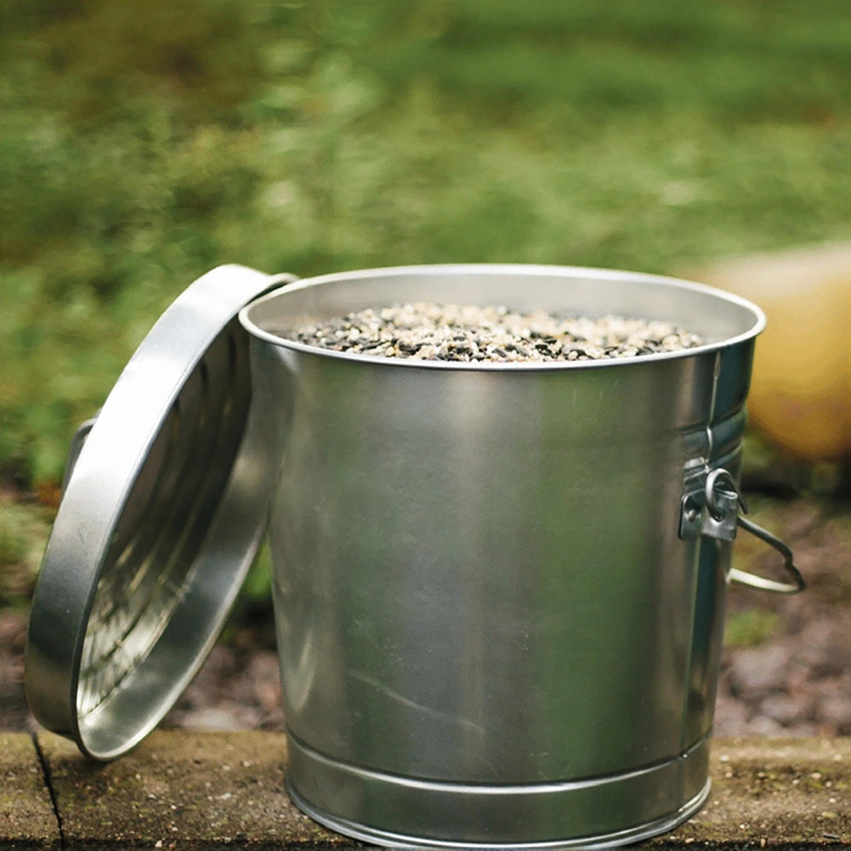 6-Gallon Galvanized Steel Storage Can with Locking Lid M935874