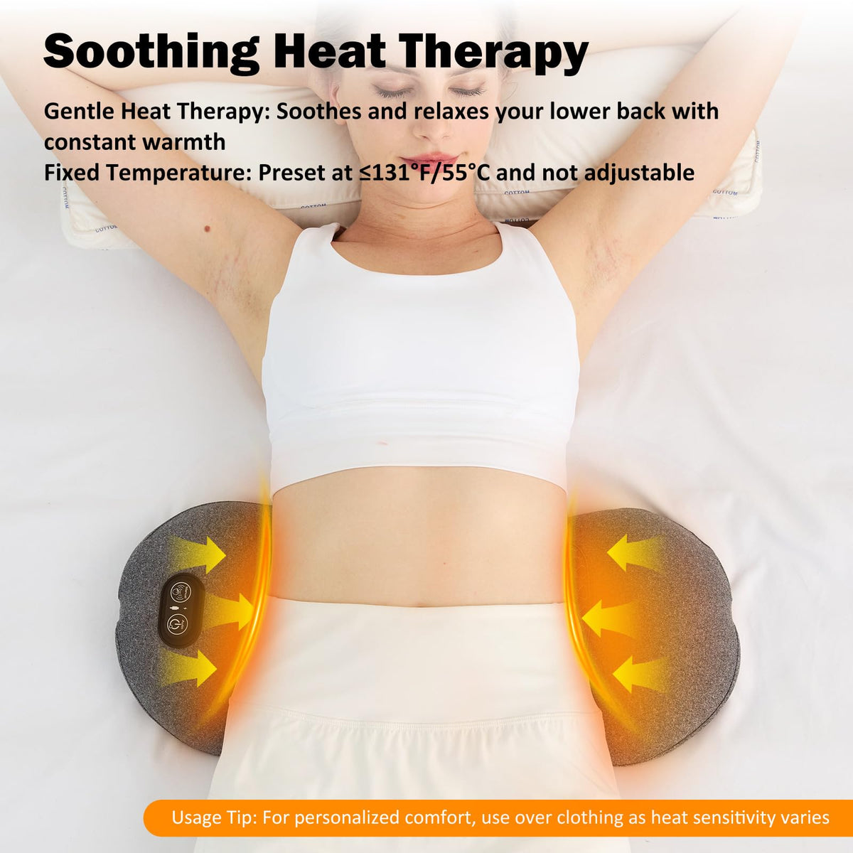 Back Massager with Heat, Vibration, Airbag Stretch Q73555