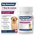 7-Way Dewormer for Large Dogs & Puppies, 50 Tablets O8126