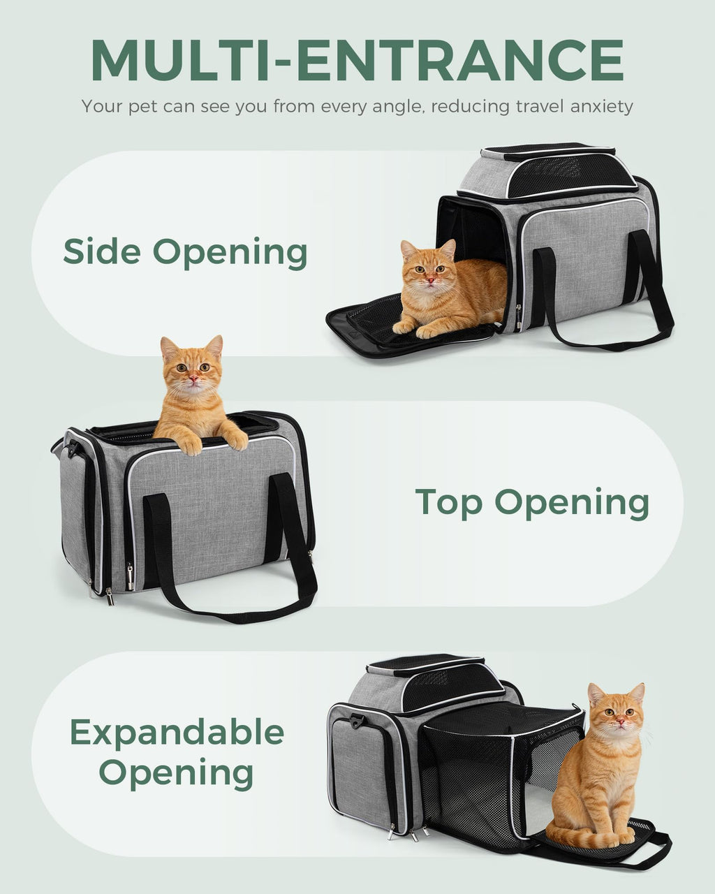 Airline Approved Soft Side Pet Carrier with Fleece Pad Q764845
