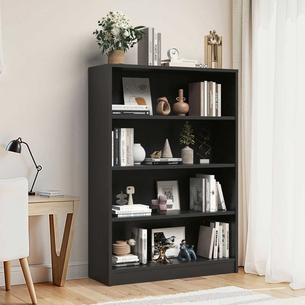 48 Inch 4-Shelf Wood Bookcase N167