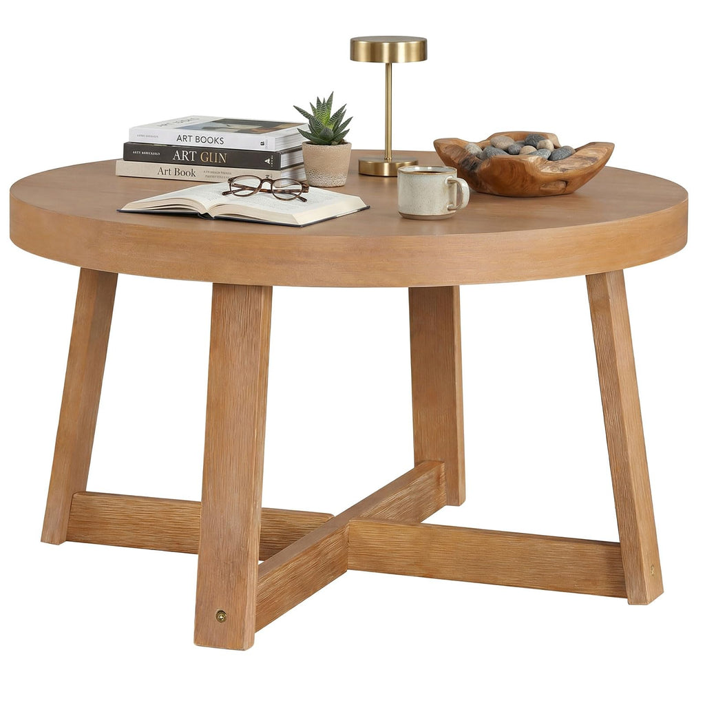 Round Wood Coffee Table C402