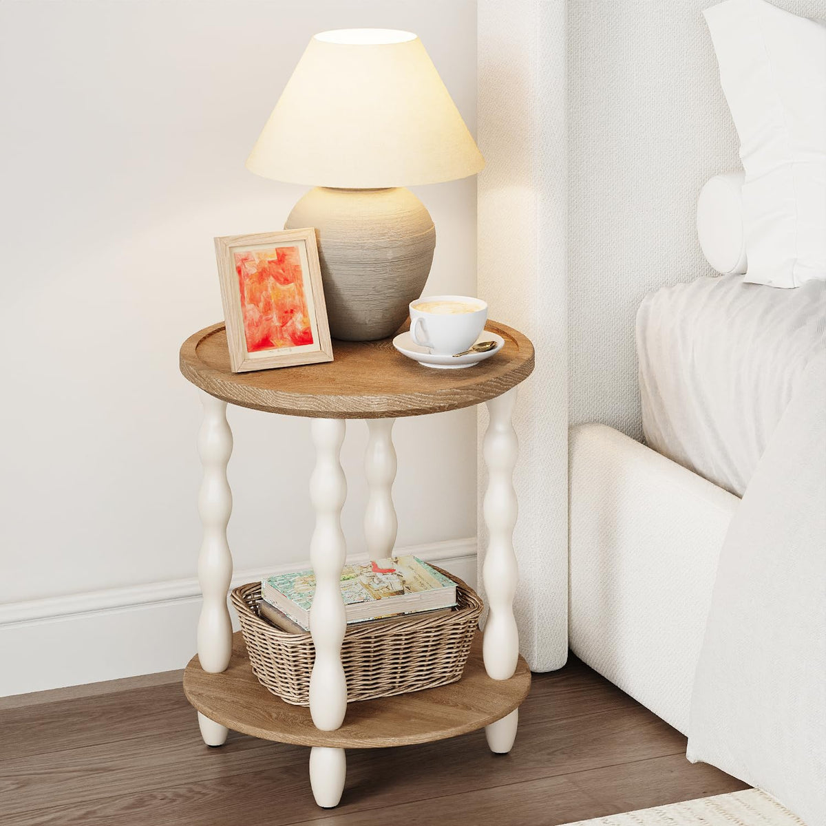 Round 2-Tier Side Table K4222