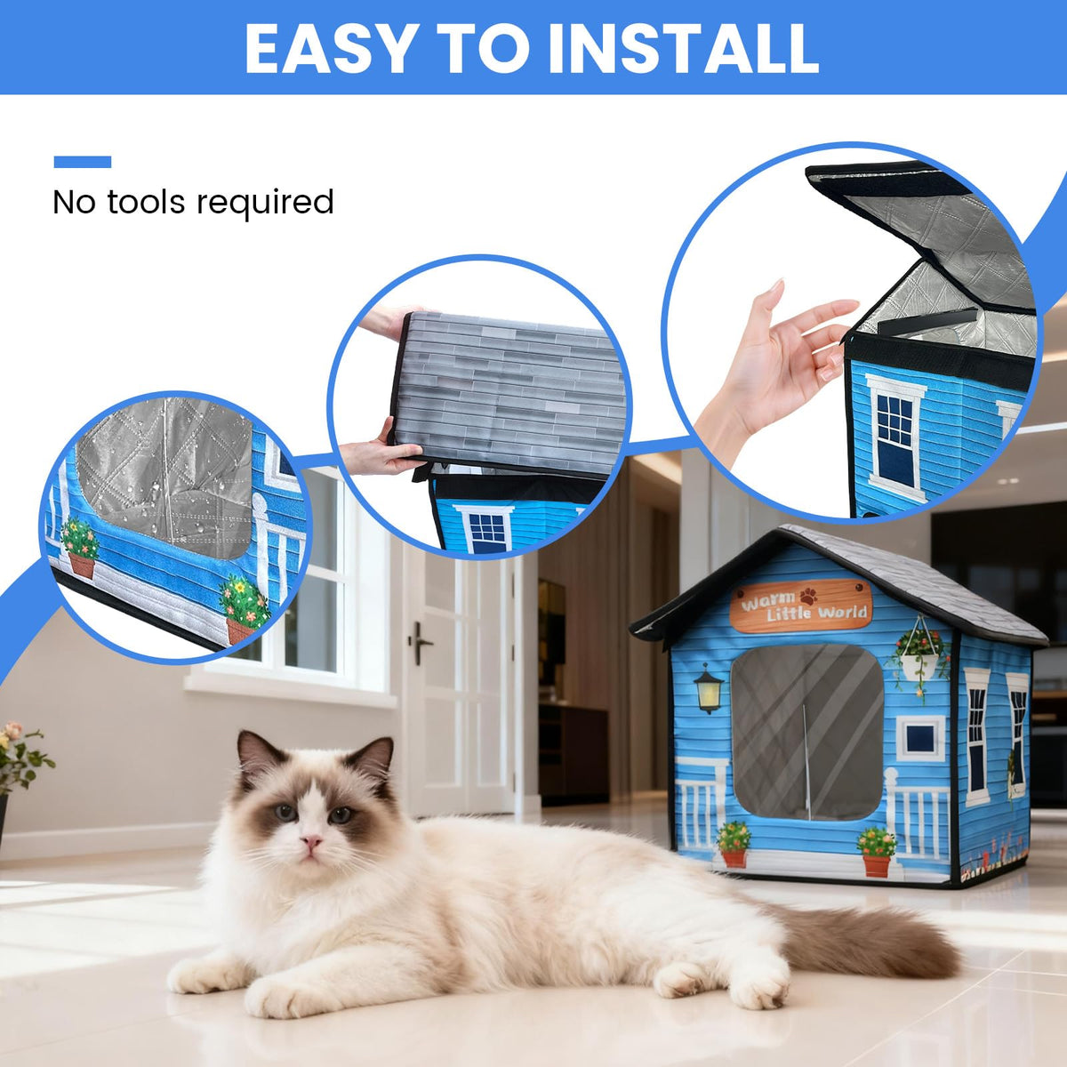 Heated Cat House with Dual Escape Doors T613247
