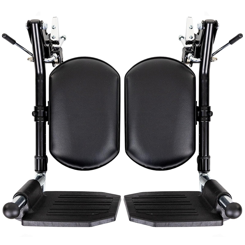 Elevating Wheelchair Footrests with Padded Calf Pads (2 Pack) H280755