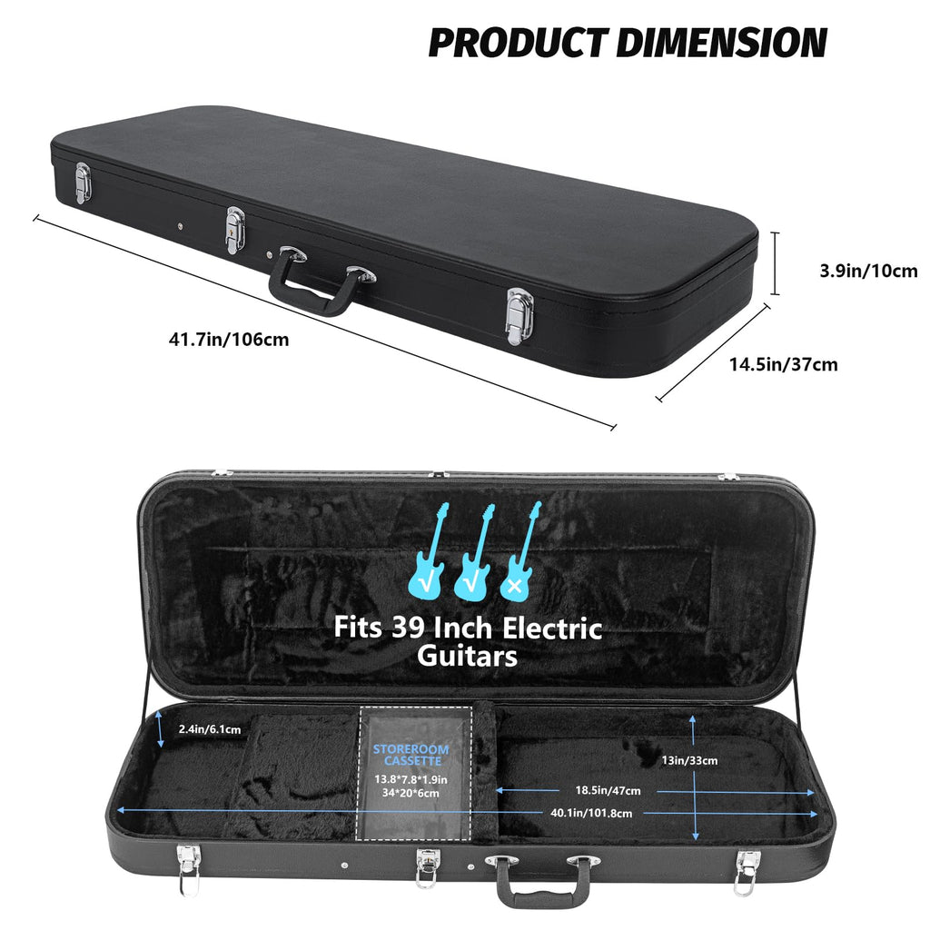 39-Inch Electric Guitar Hard Shell Case X119