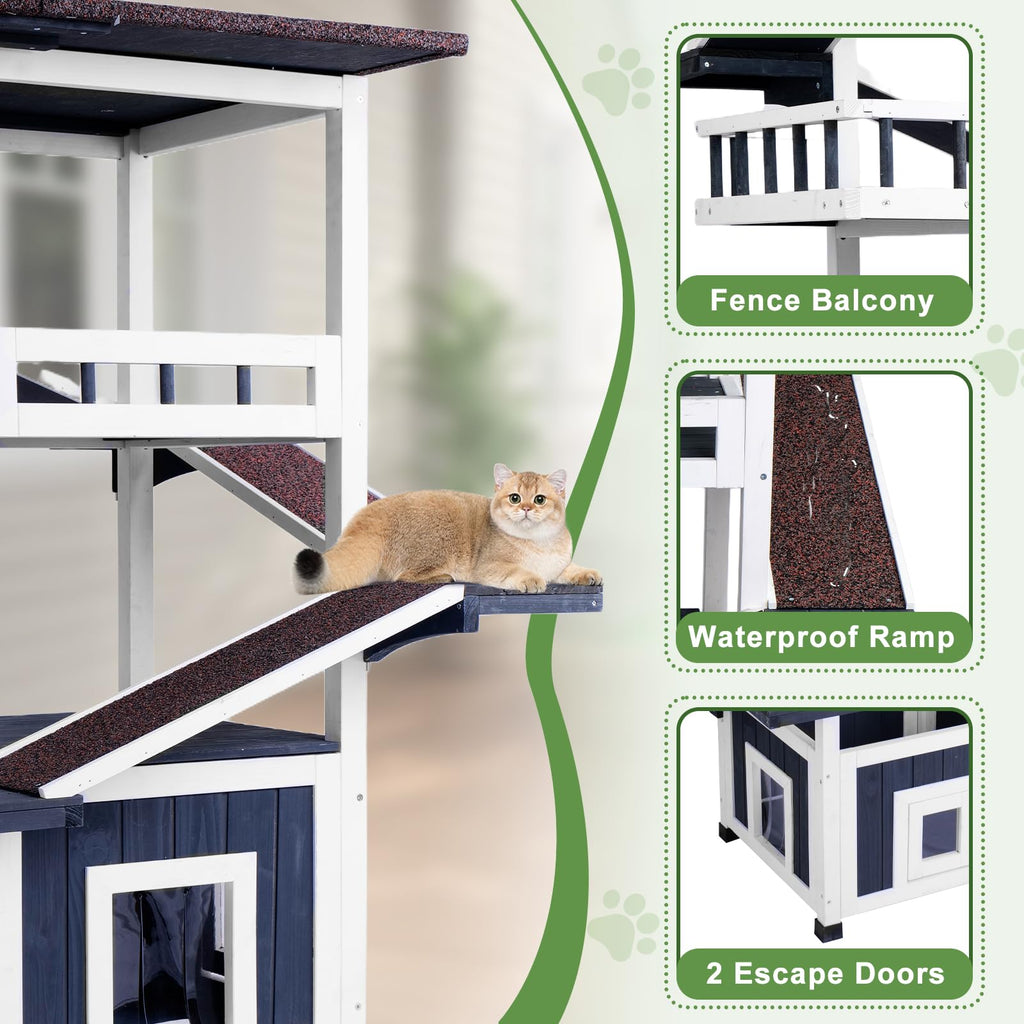 Weatherproof Outdoor Cat Tree S908425