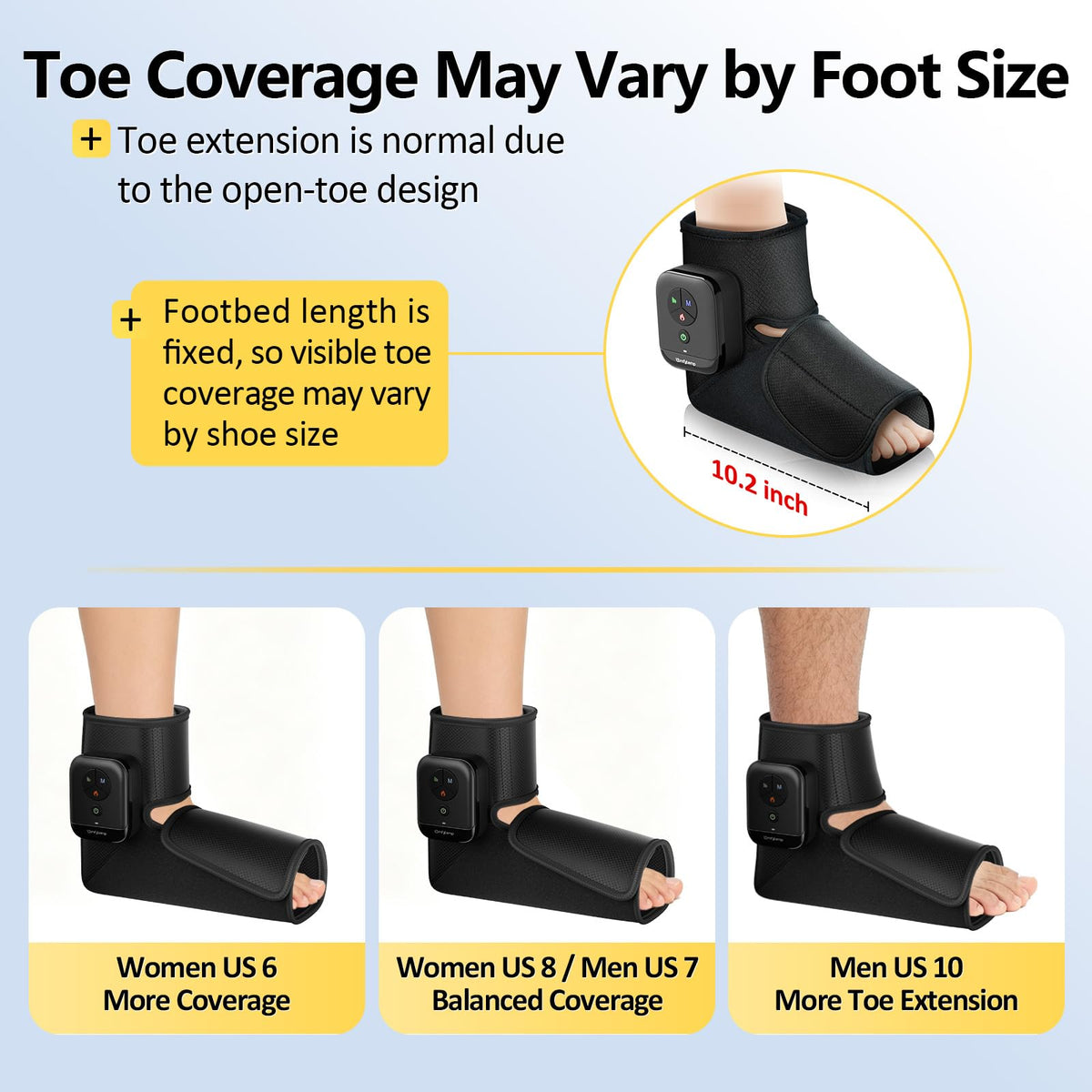 Portable Air Compression Foot Massager with Heat N81224