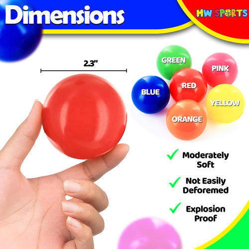 200 Assorted Colors Plastic Ball Pit Balls J787