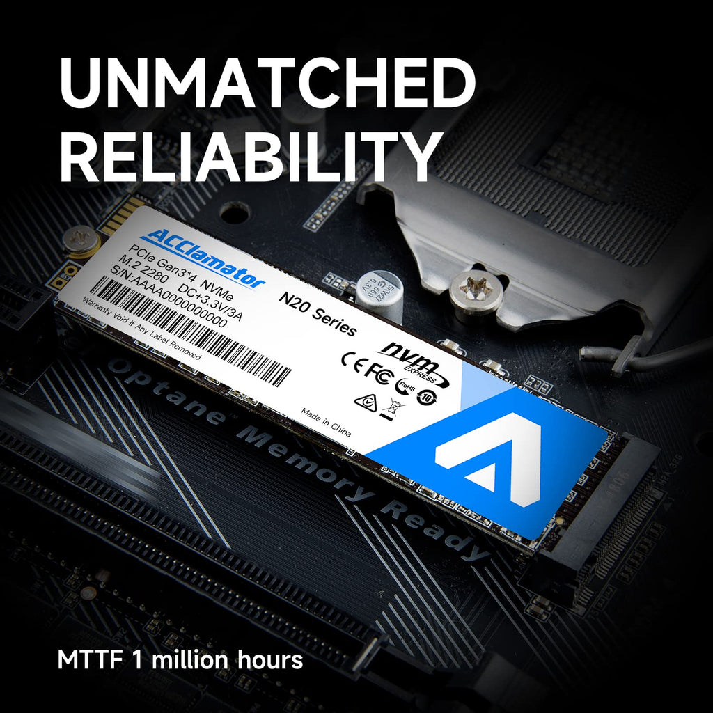 512GB NVMe M.2 2280 PCIe Gen3x4 Internal SSD B943266