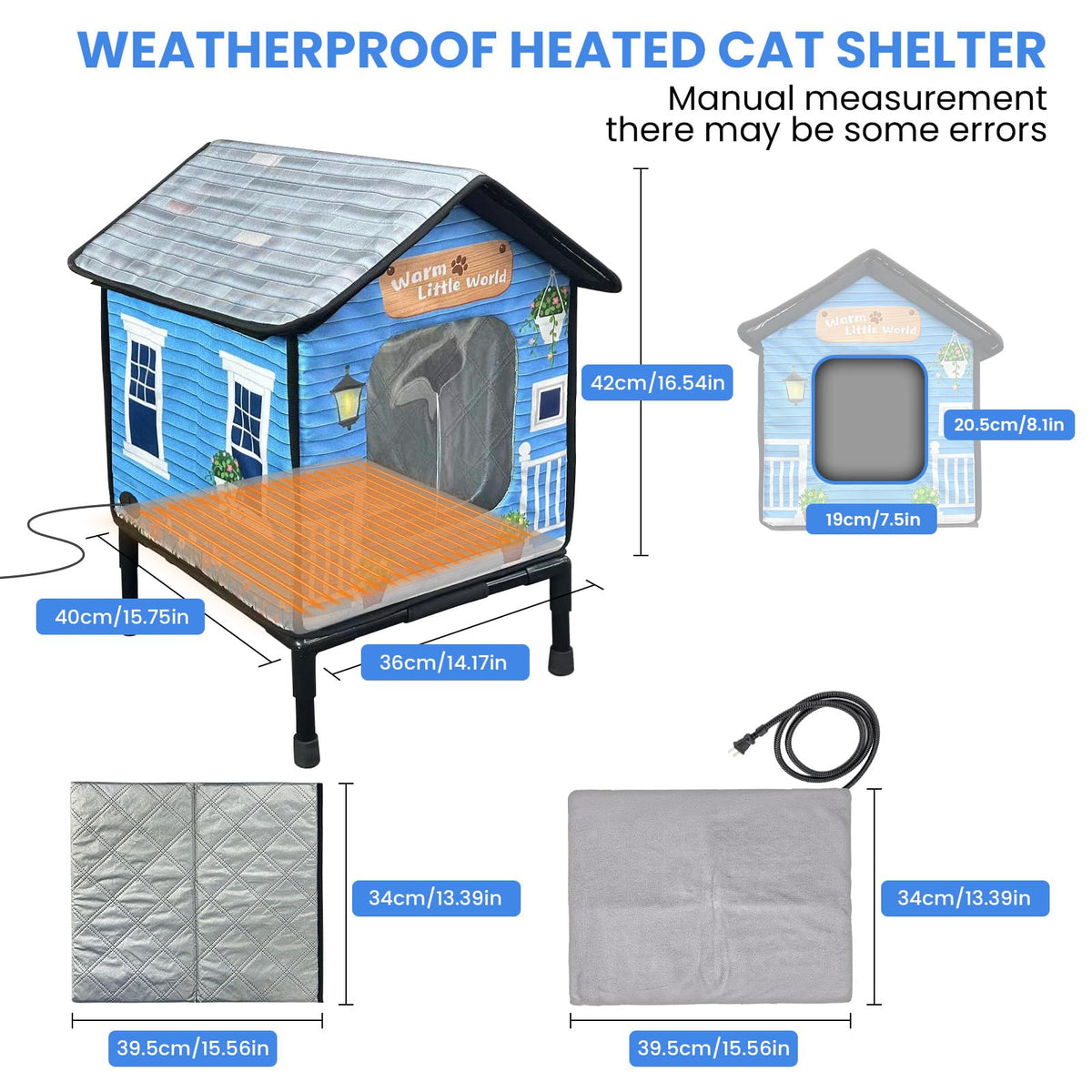 Heated Cat House with Dual Escape Doors T613247