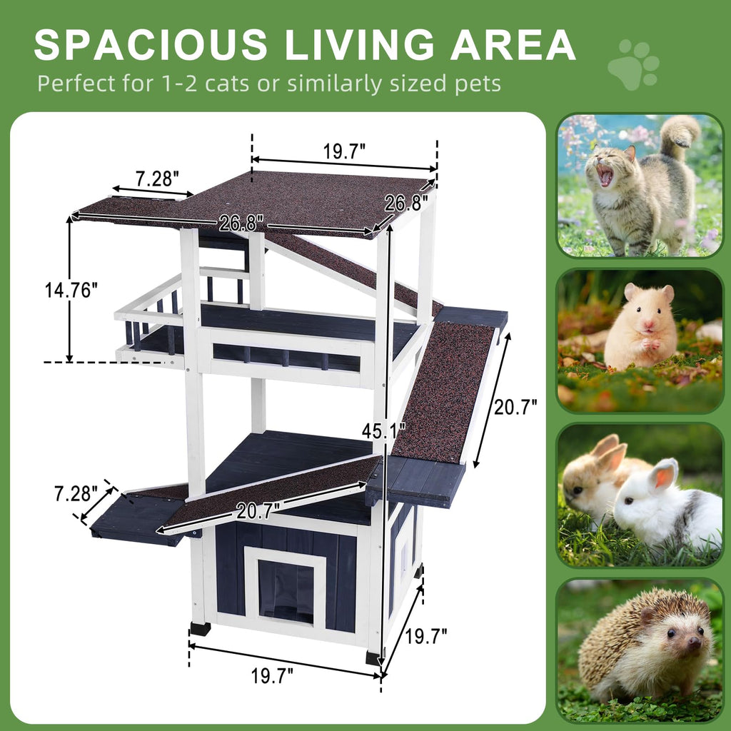 Weatherproof Outdoor Cat Tree S908425