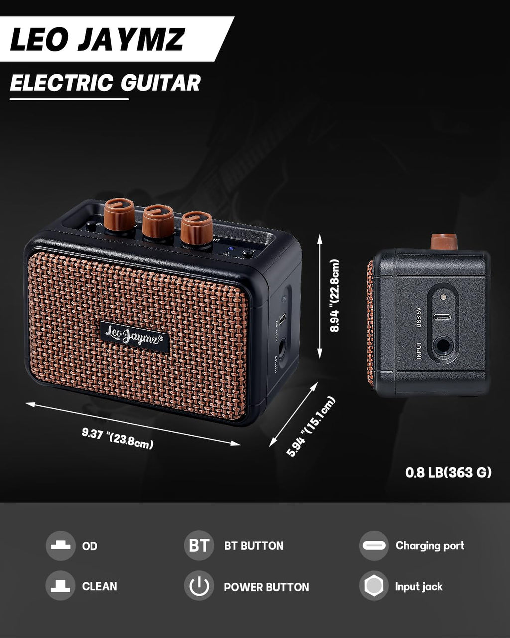39" Full Size SSH Electric Guitar Starter Kit with Amp F69581