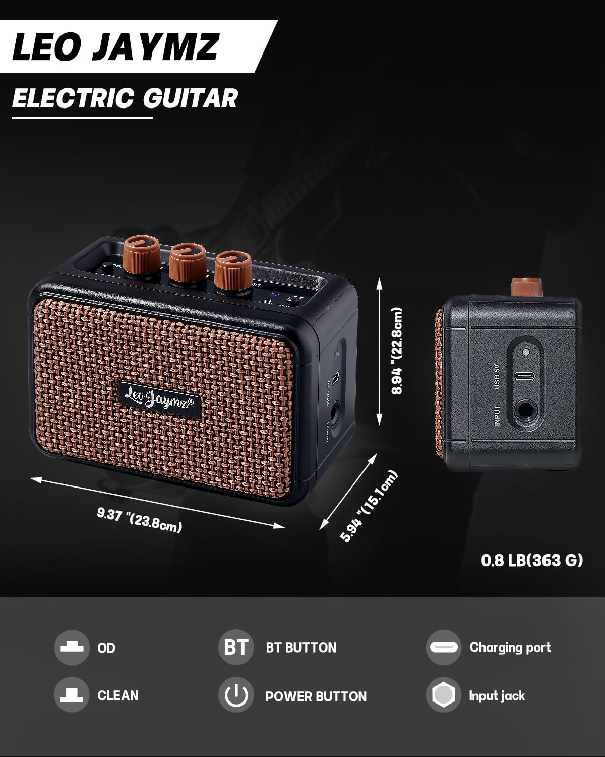 39" Full Size SSH Electric Guitar Starter Kit with Amp F69581