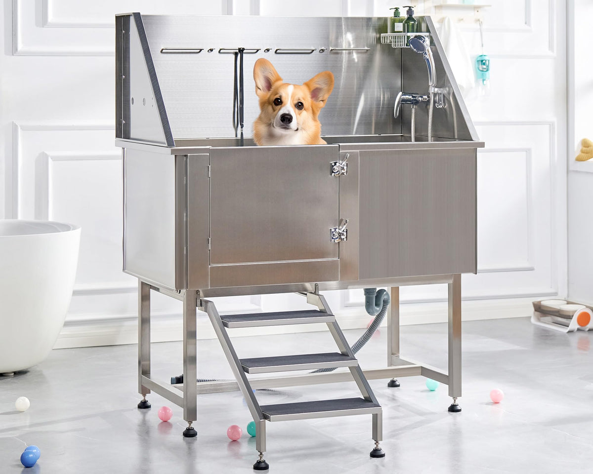 50" Stainless Steel Dog Washing Station I226